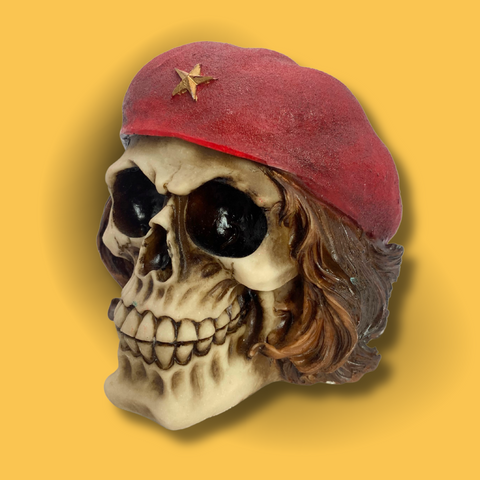Crâne Décoratif Béret et Étoile