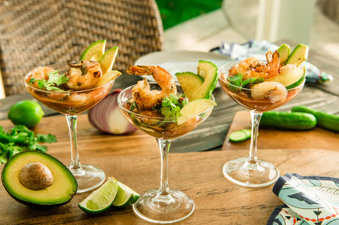 🦐 COCKTAIL DE CREVETTES AU CLAMATO (Style mexicain)