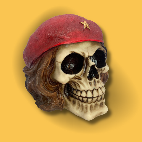 Crâne Décoratif Béret et Étoile