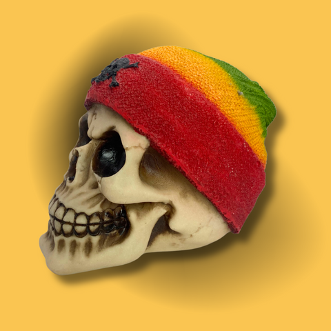 Crâne Décoratif Rasta